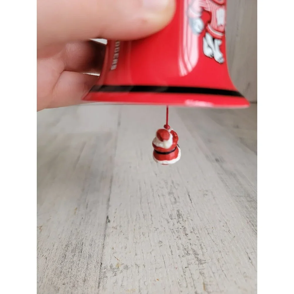 Danbury‎ Mint bell Wisconsin Badgers santa ornament Xmas